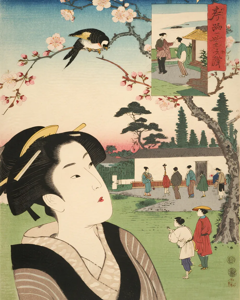 Japanese ukiyo-e print influencing European artists