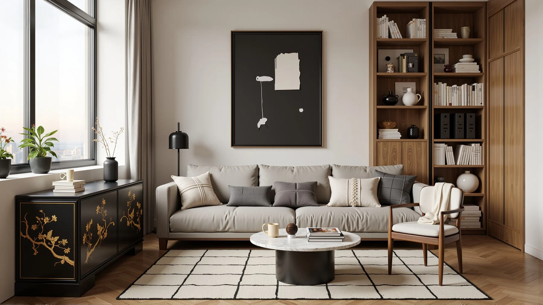 Chinoiserie furniture and Western modern design fusion