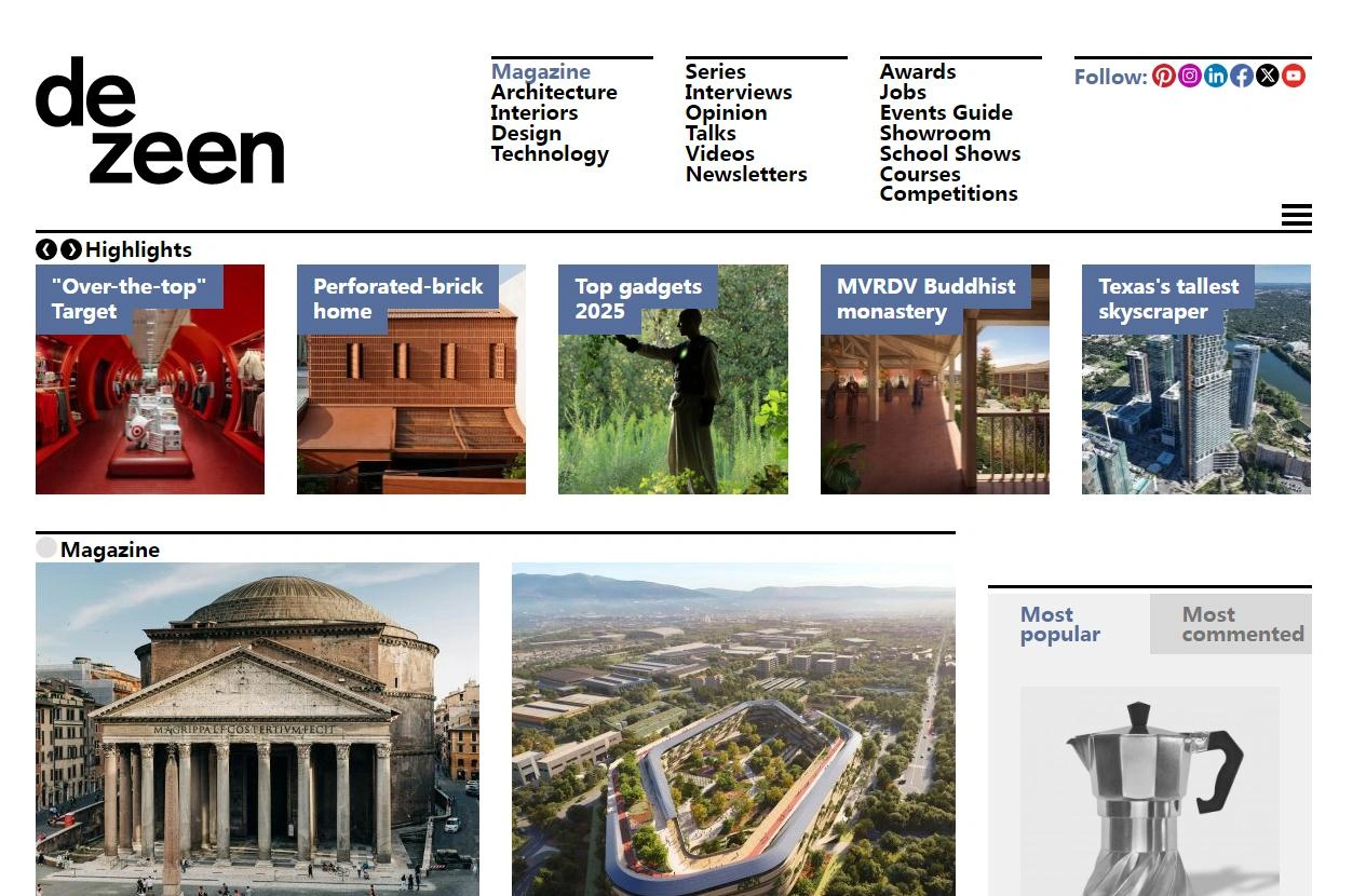 Dezeen  Home Design Platform