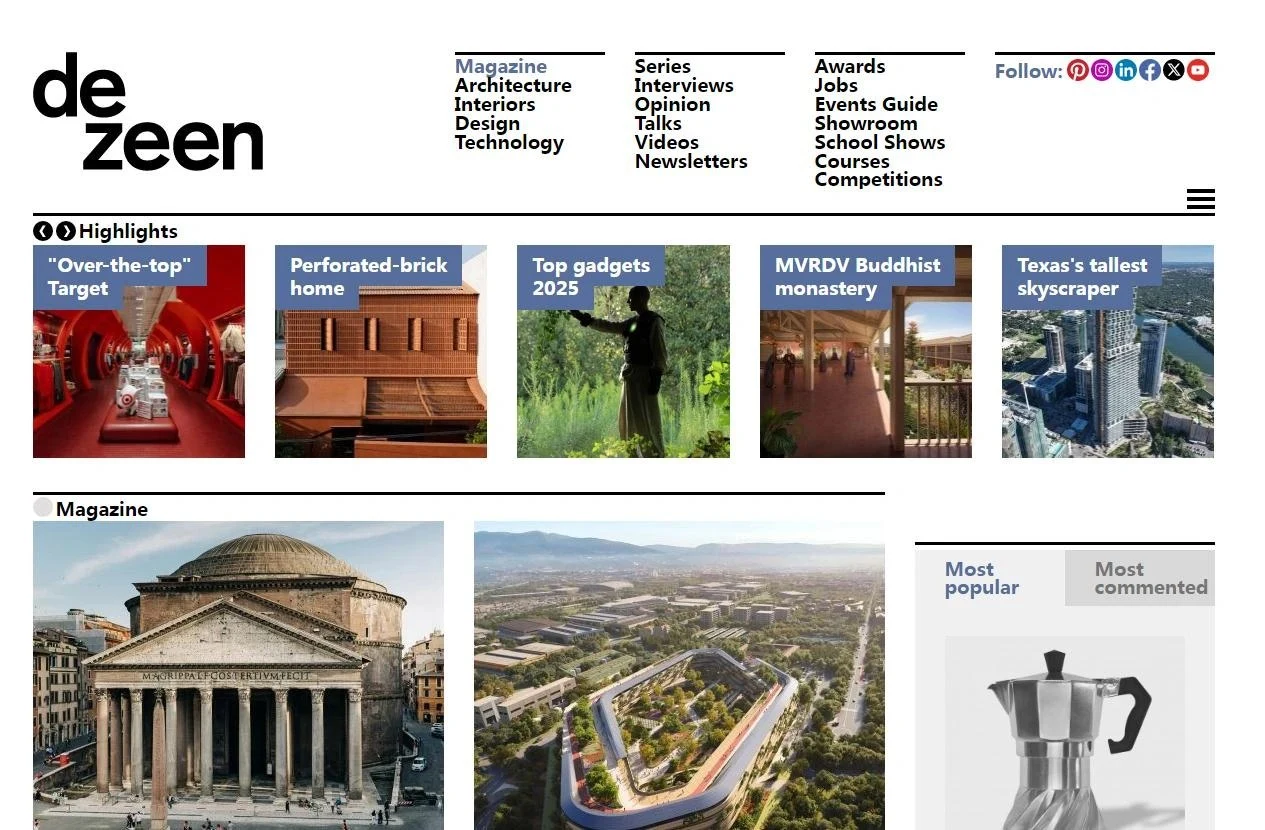 Dezeen  Home Design Platform