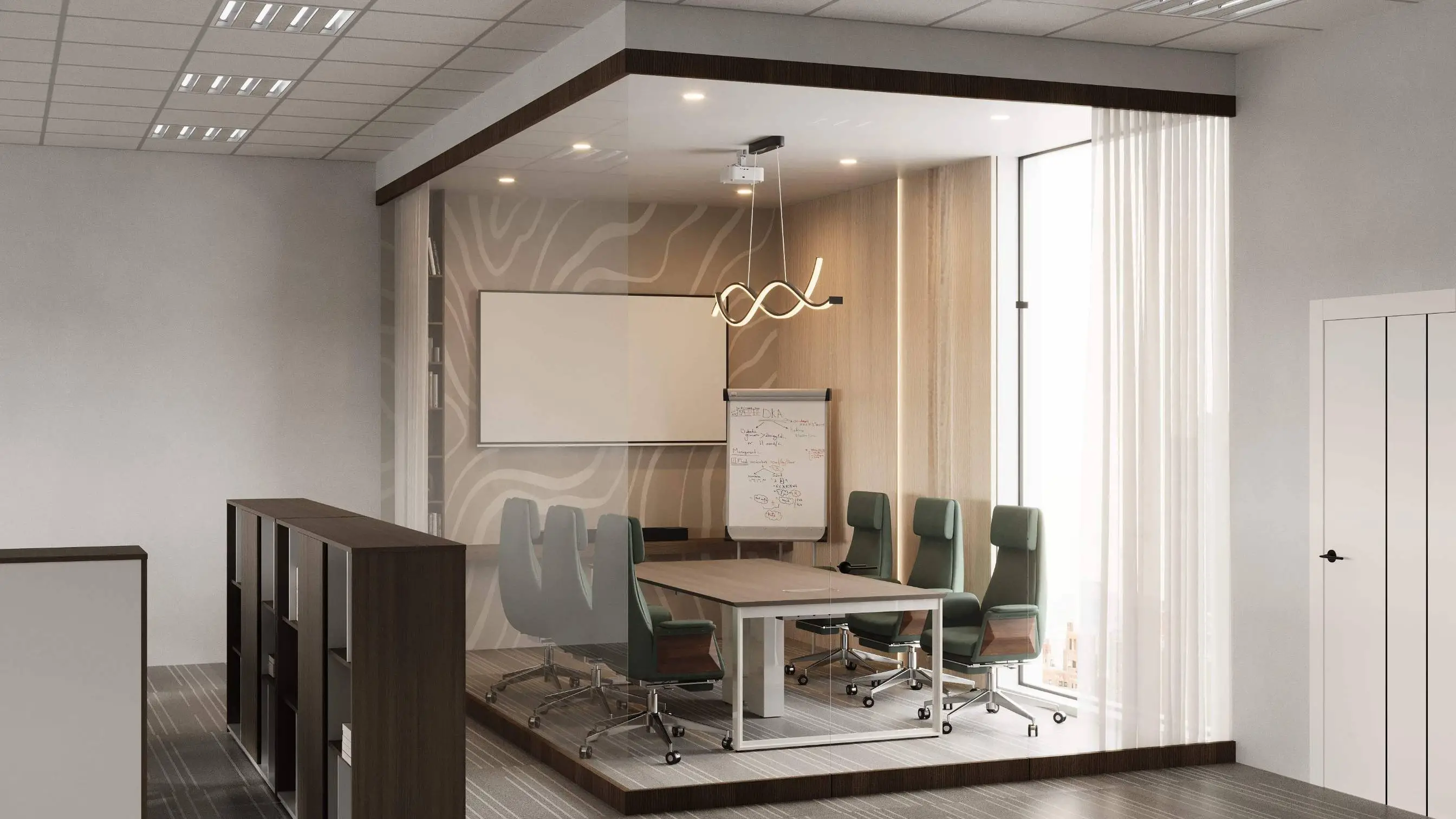 Acoustic wall panels for focus zones