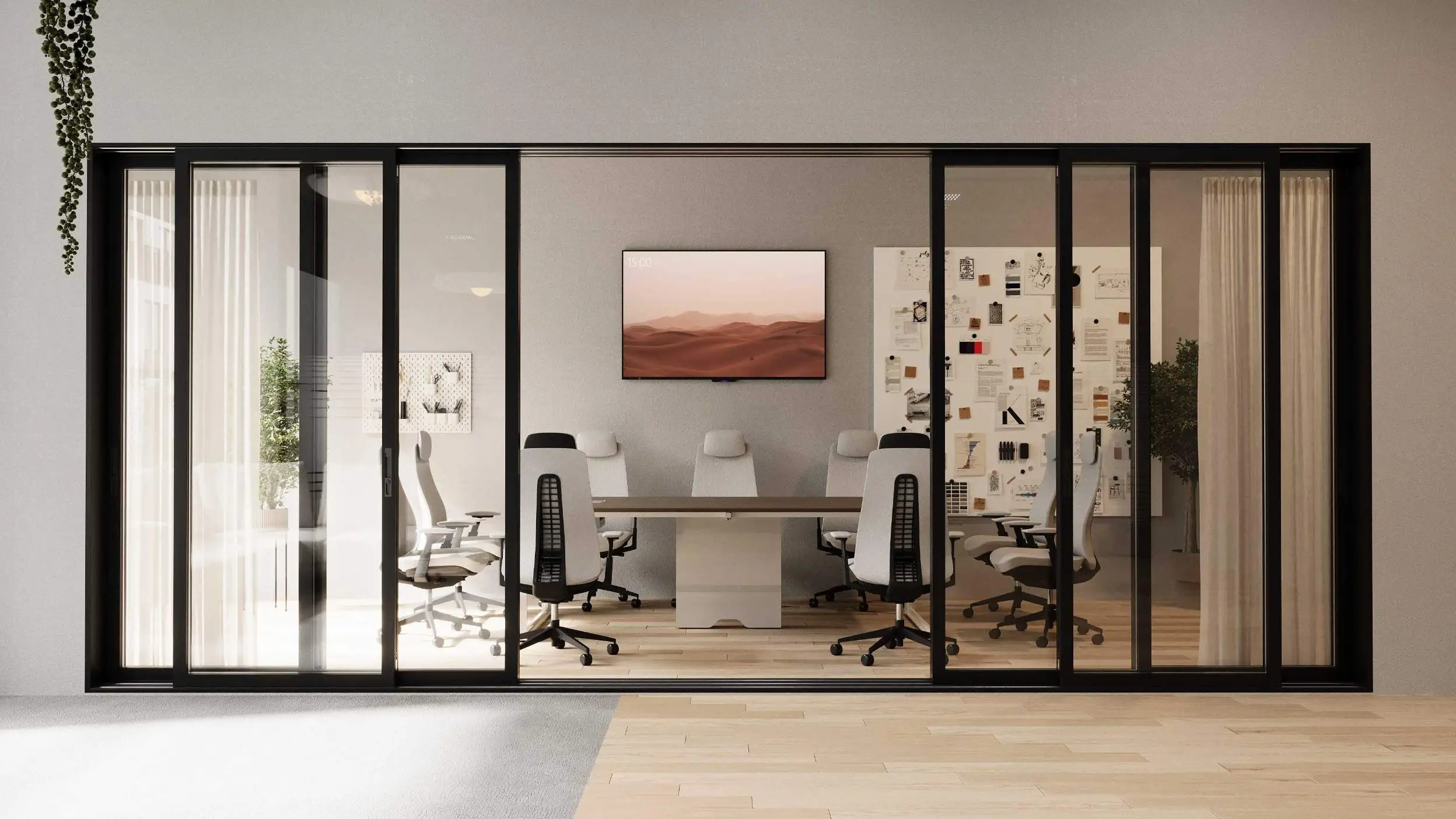 Office arrangement ideas with zones