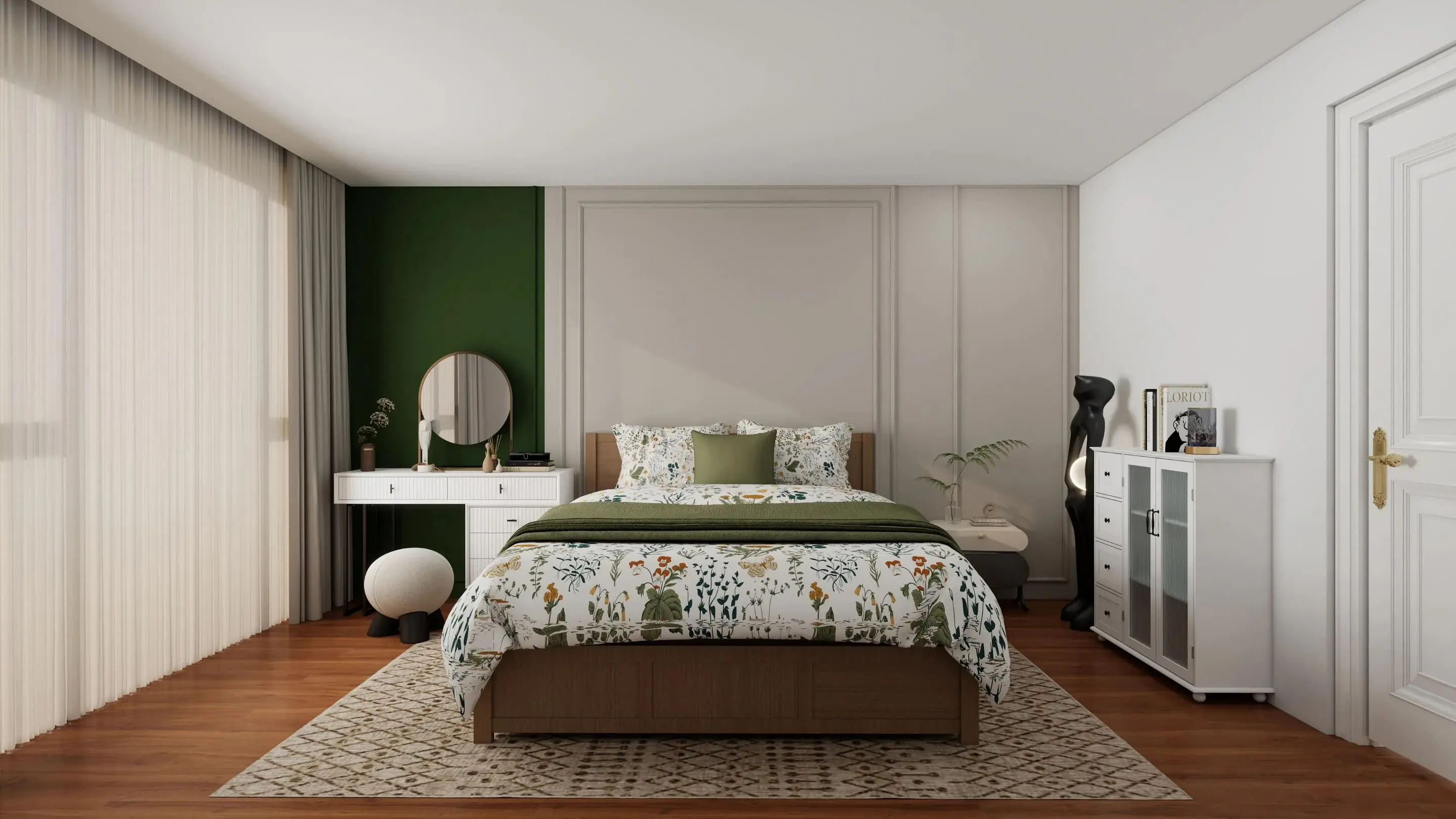 bedroom with Eclife interior