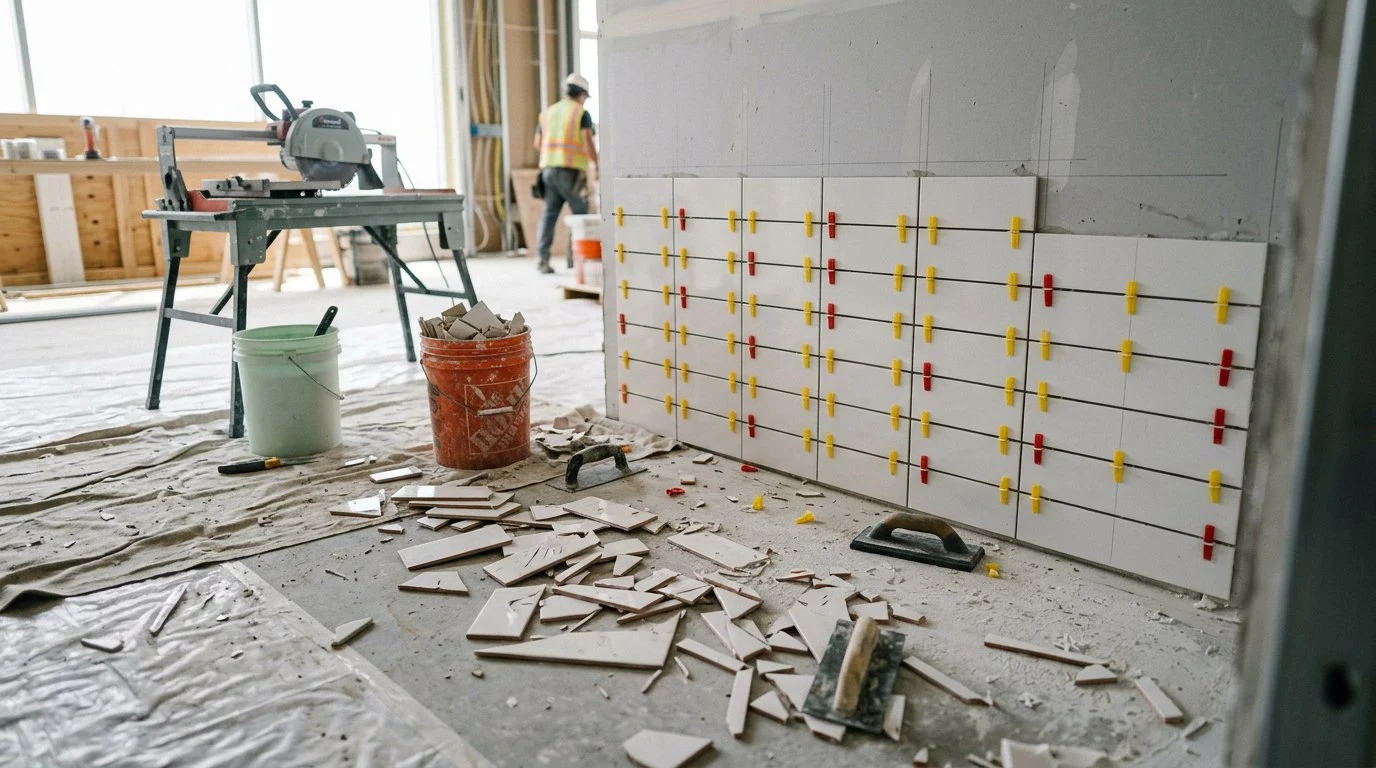 cost comparison chart for stack bond tile pattern vs traditional tile stacking patterns