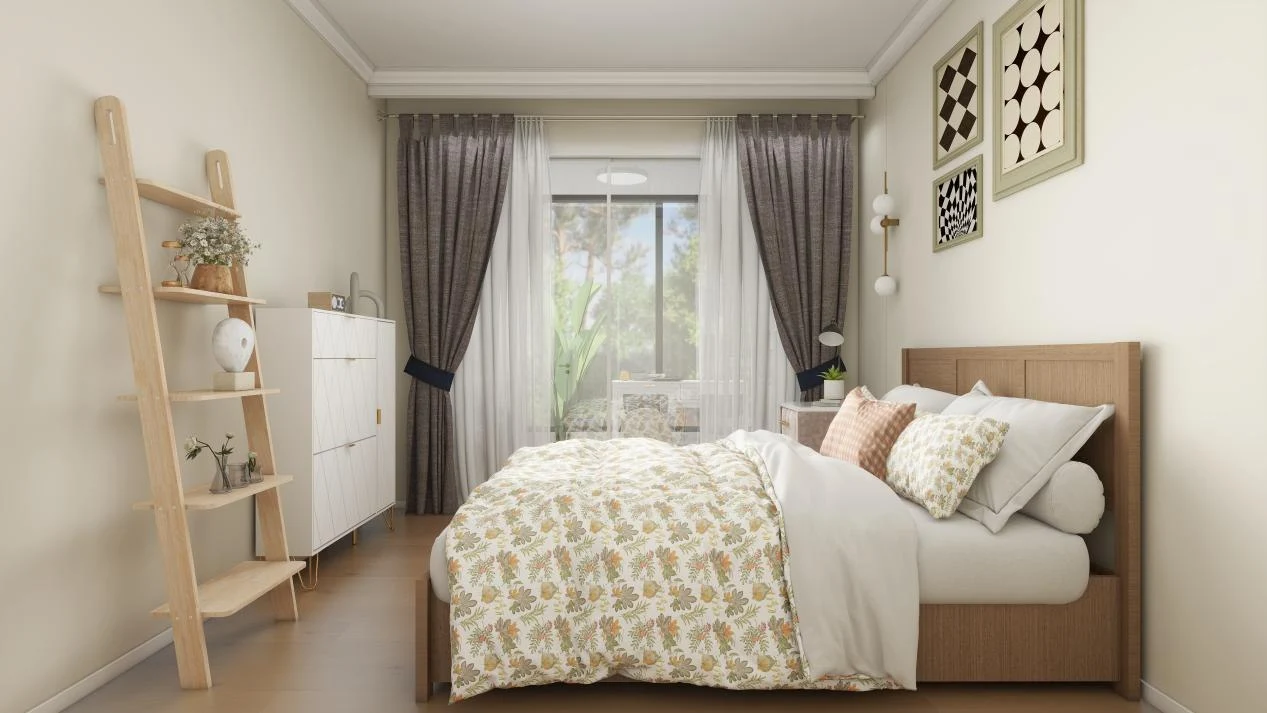 crystal chandelier in a fancy setting bedroom_Eclife home design