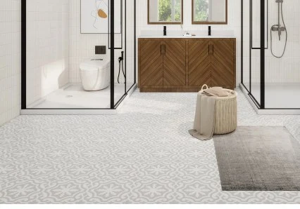 15 Beautiful and Practical Bathroom Floor Tile Ideas content 1