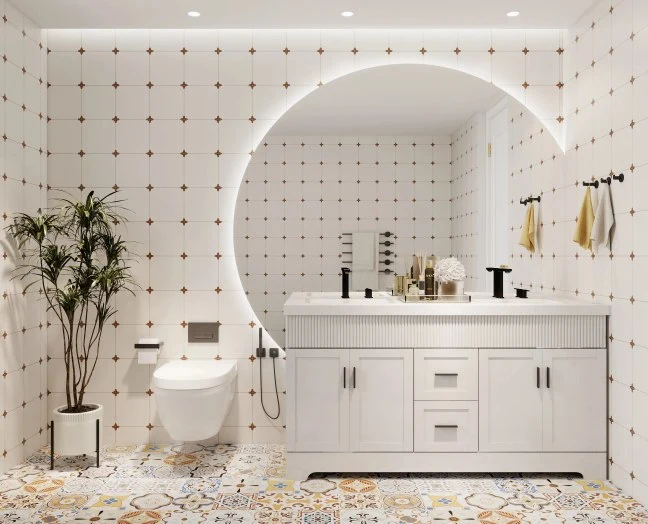 15 Beautiful and Practical Bathroom Floor Tile Ideas content 13