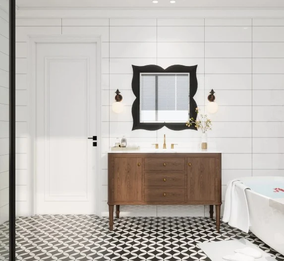 15 Beautiful and Practical Bathroom Floor Tile Ideas content 7