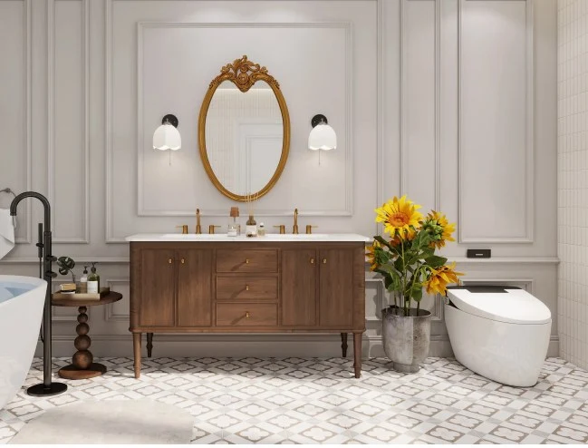 15 Beautiful and Practical Bathroom Floor Tile Ideas content 5