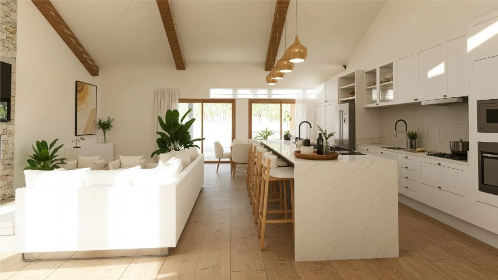 Modern interior design dining-room