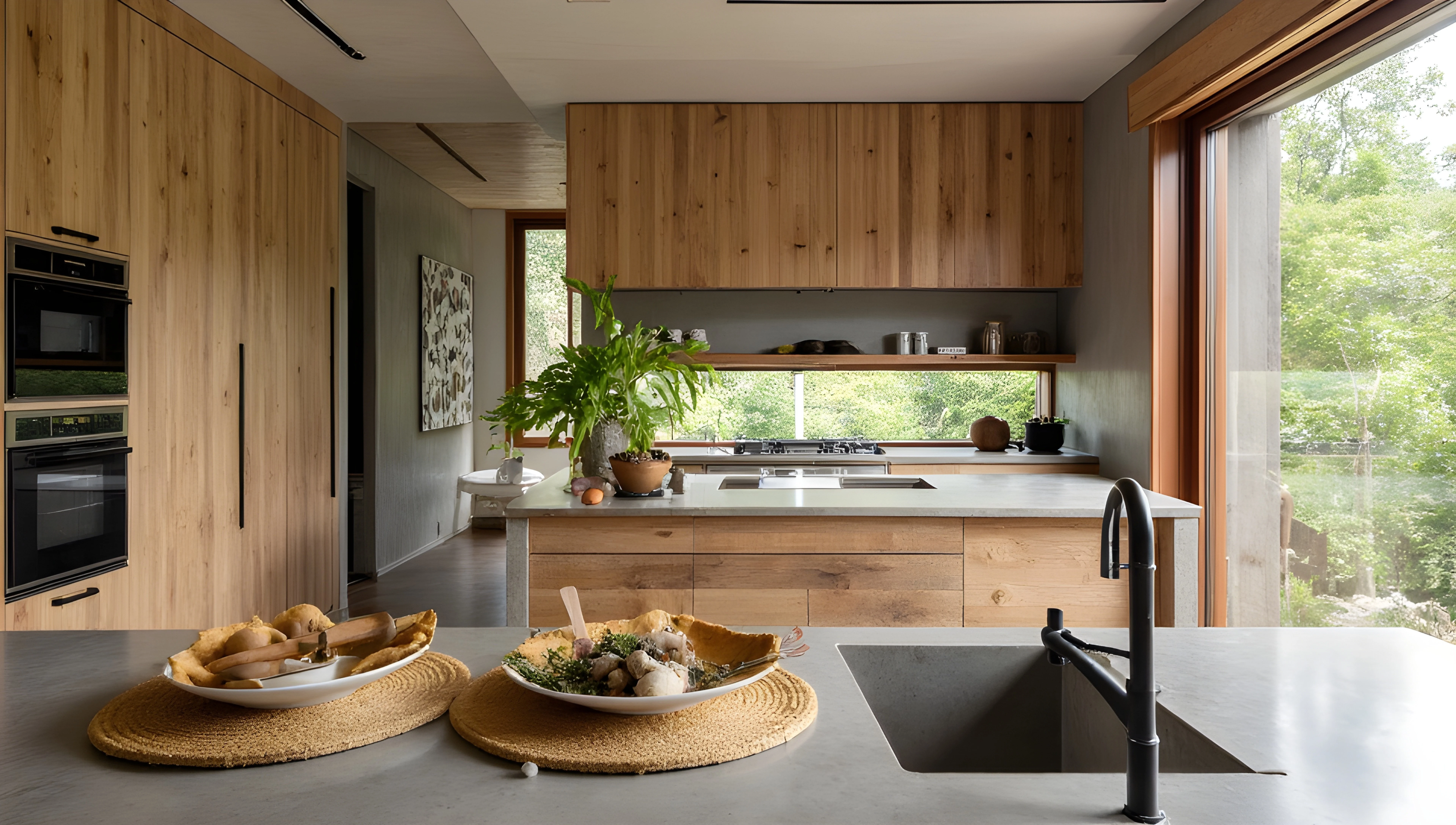 Forest-Style Kitchen and Dining Kitchen 2