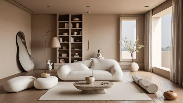 The Relaxed Vibe of Wabi-Sabi Living Room living-room
