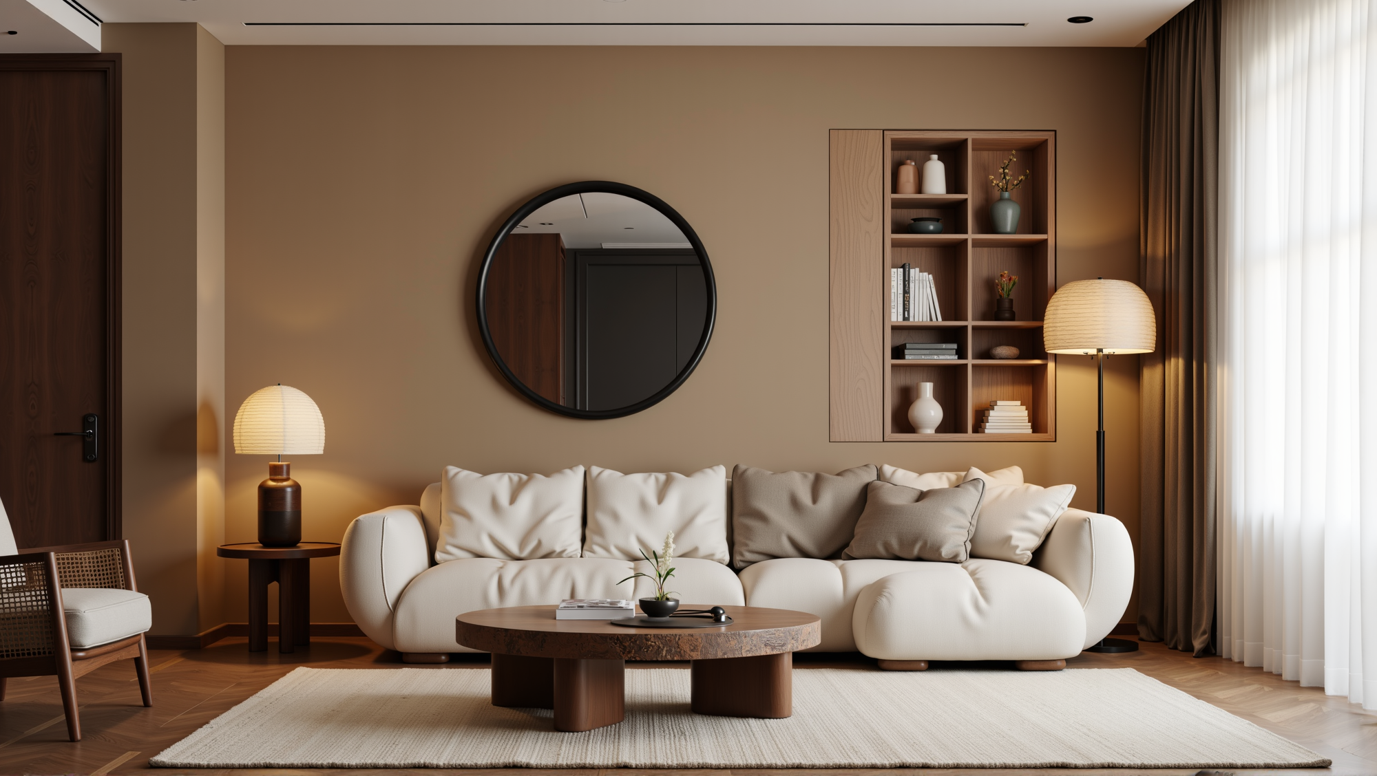 The Cozy Relaxed Vibe of Wood-Style Living Room Living room 1