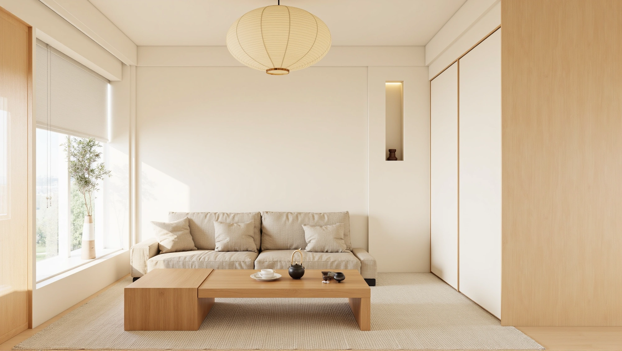 Warm Wabi Sabi Living Room Living room 2