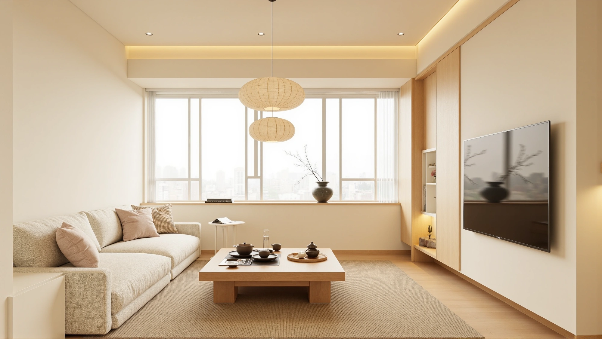 Warm Wabi Sabi Living Room Living room 5