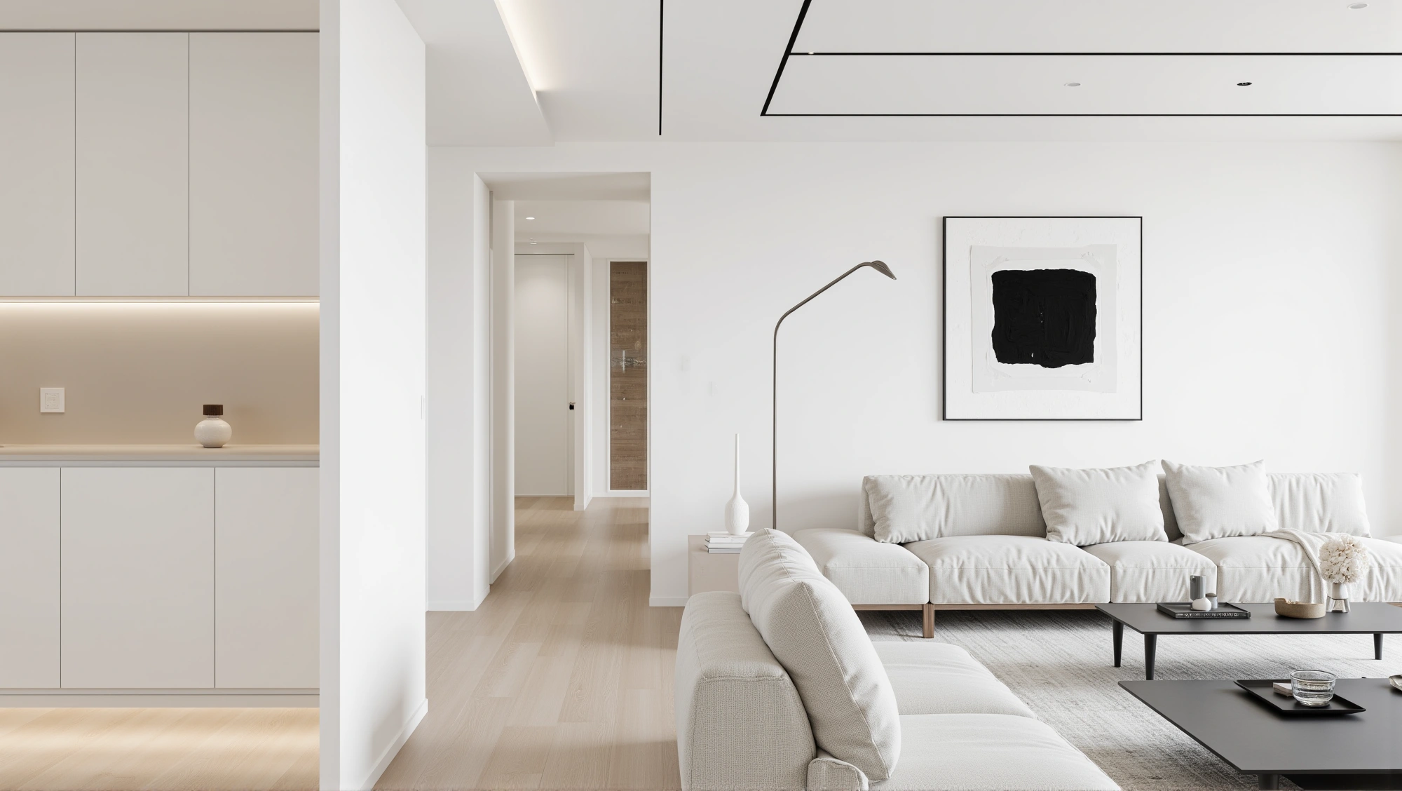 Minimal Elegant Living Room Living room 4