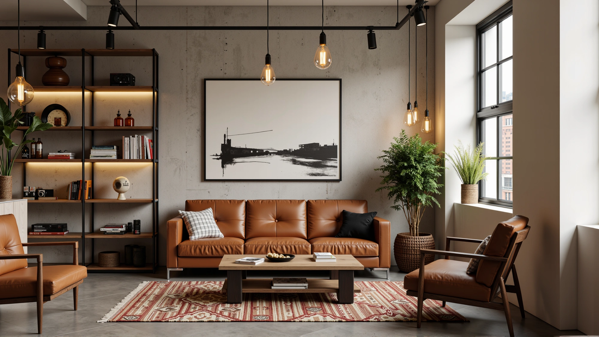 Industrial Relaxed Living Room Living room 2