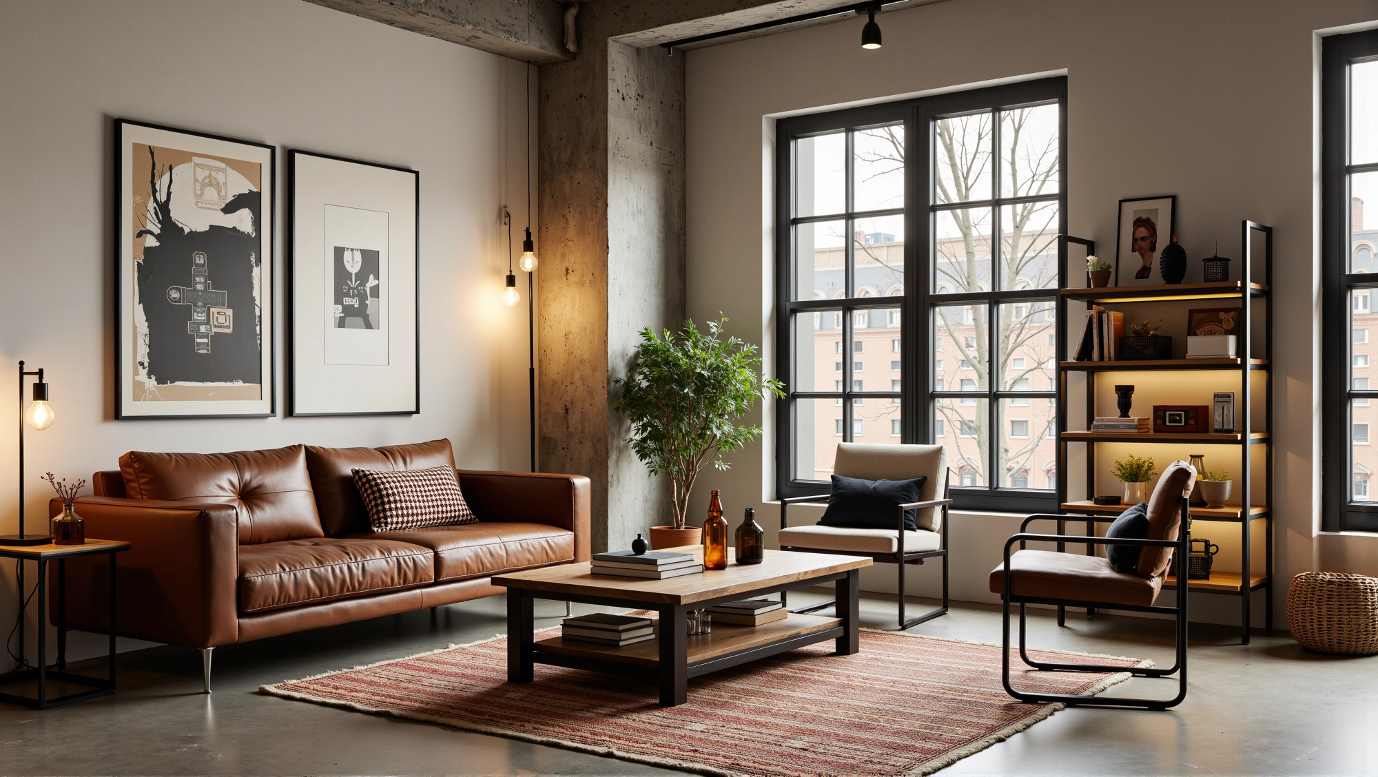 Industrial Relaxed Living Room Living room 3