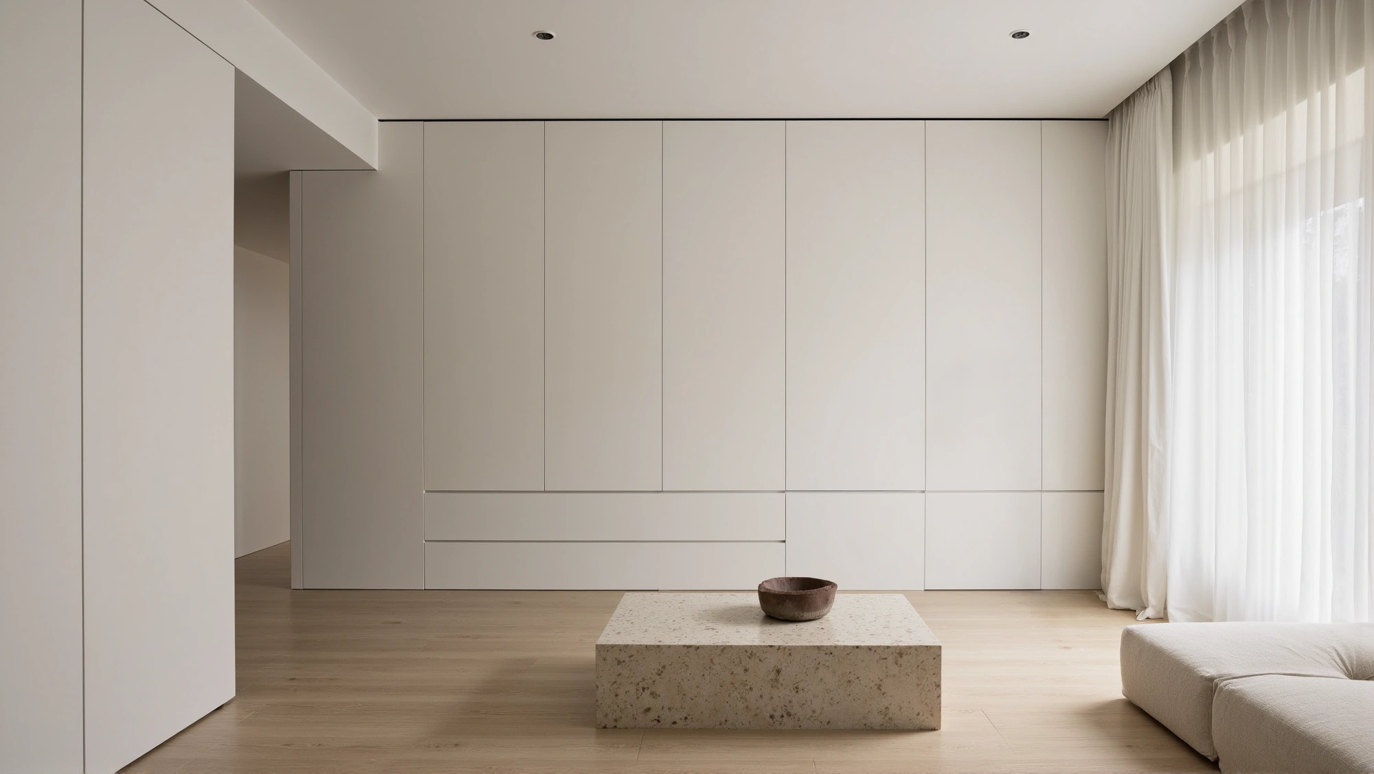 Neutral Wabi-Sabi Natural Texture Relaxed Home Living room 3