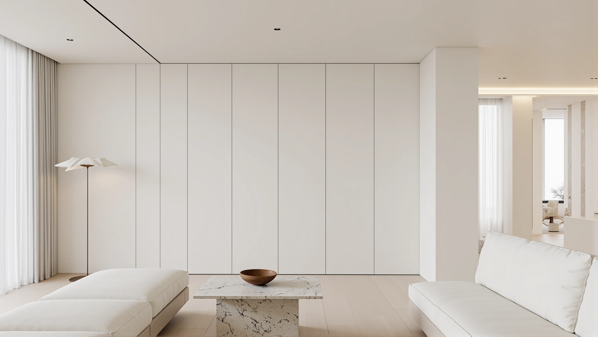 Soft Minimalist Residence Light Living room 4