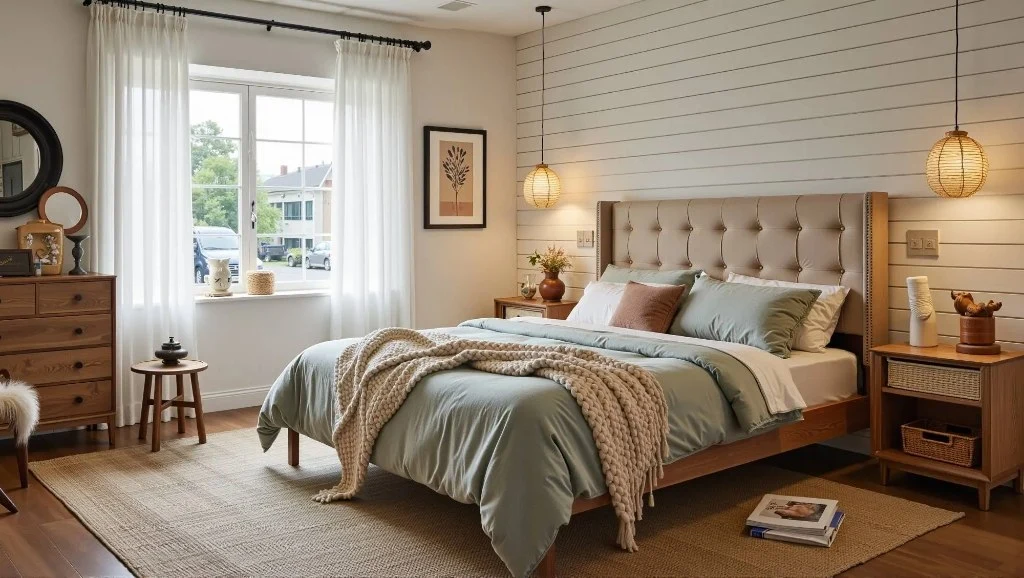 Wood Residence: Narrative of Natural Texture bedroom