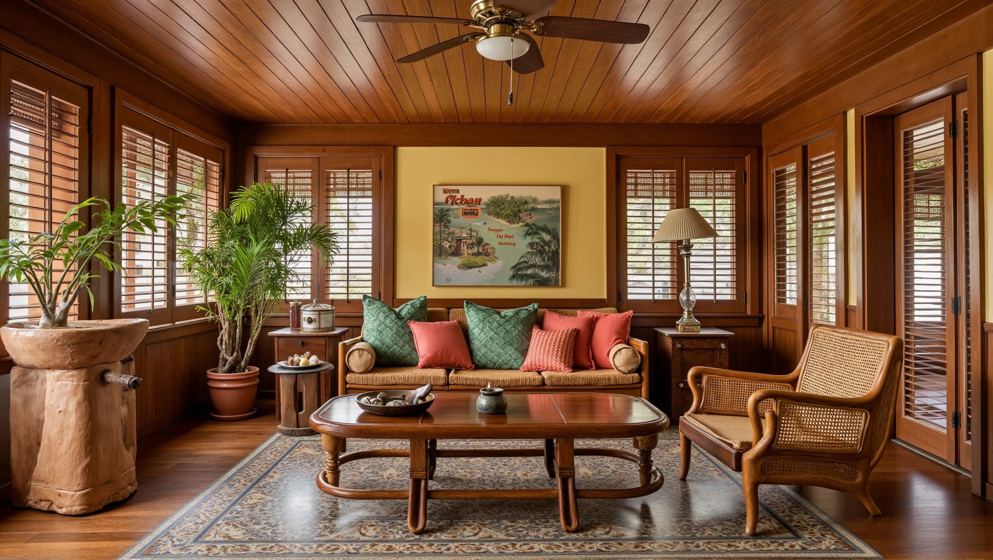 Nanyang Relaxation in Wood Retro Living Room Living room 5