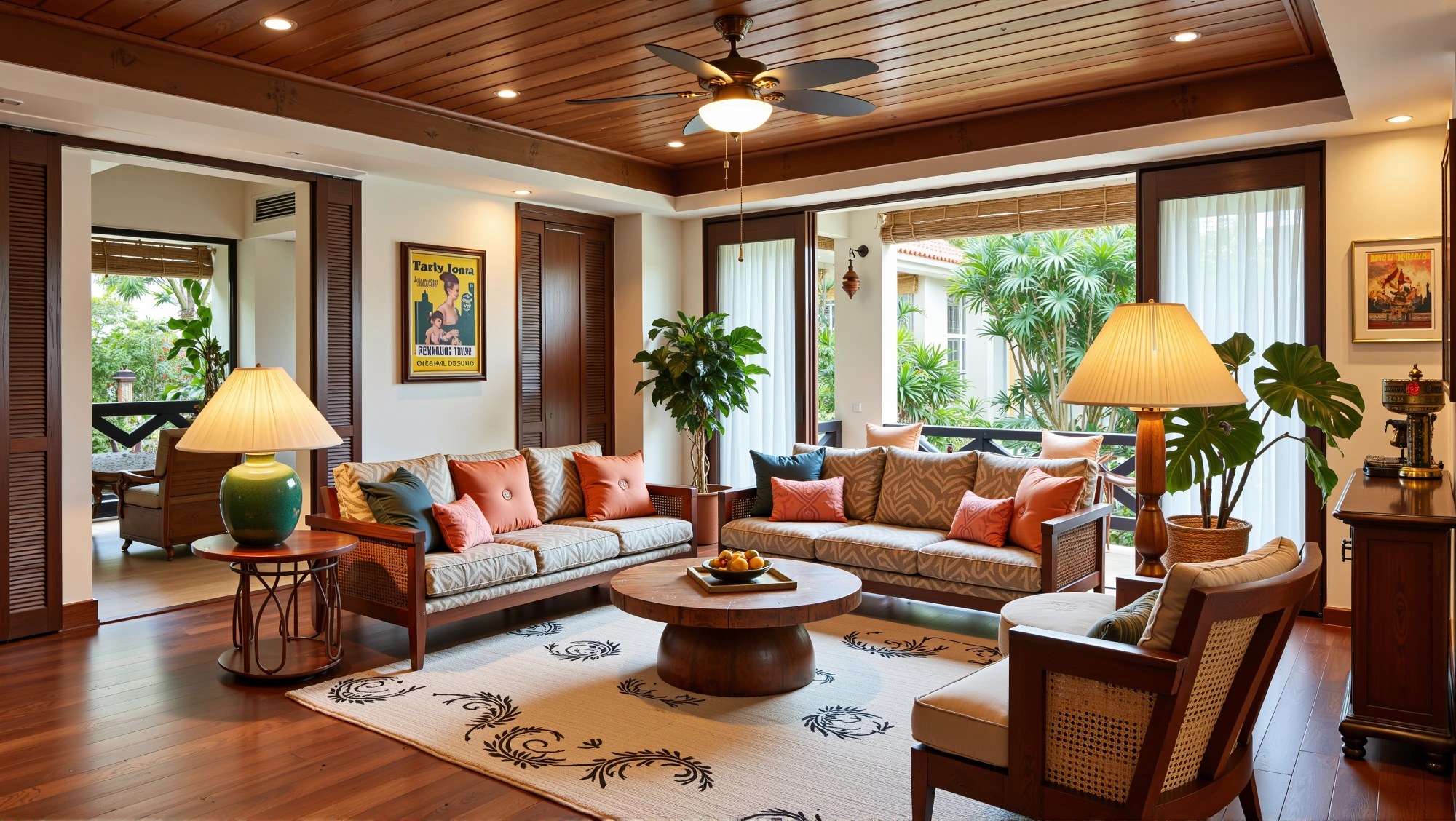 Nanyang Relaxation in Wood and Coconut Wind Living room 6