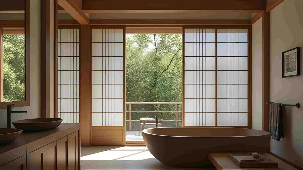 Japanese Natural Bathroom Tranquility bathroom
