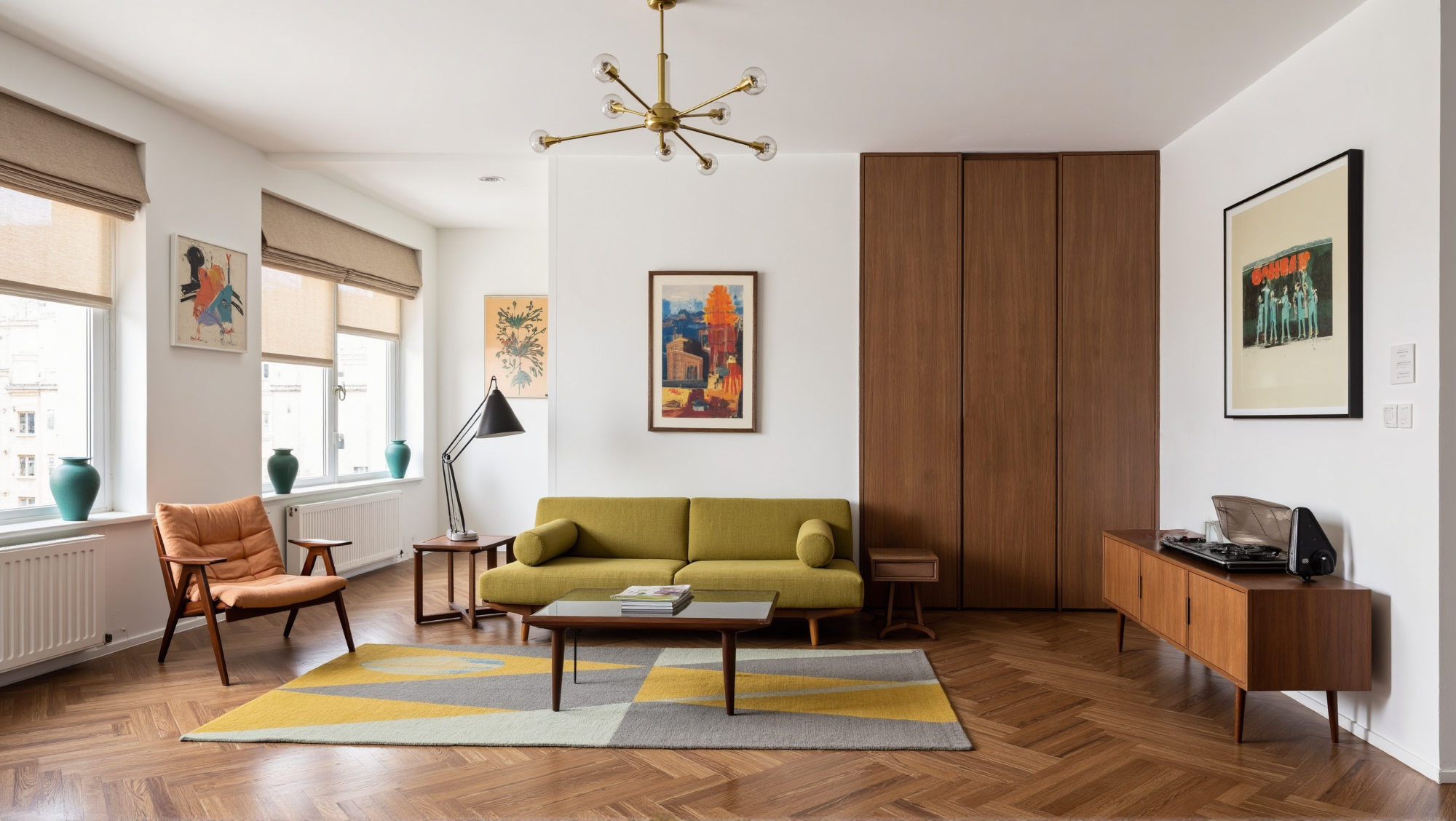 Warm Wood & Soft Tones Relaxed Abode Living room 2