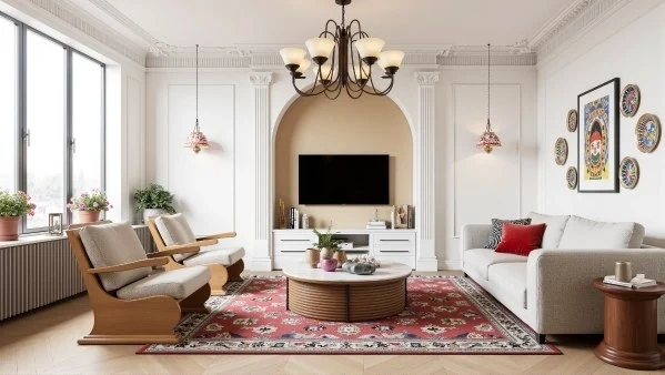 Light Living Room Woven living-room