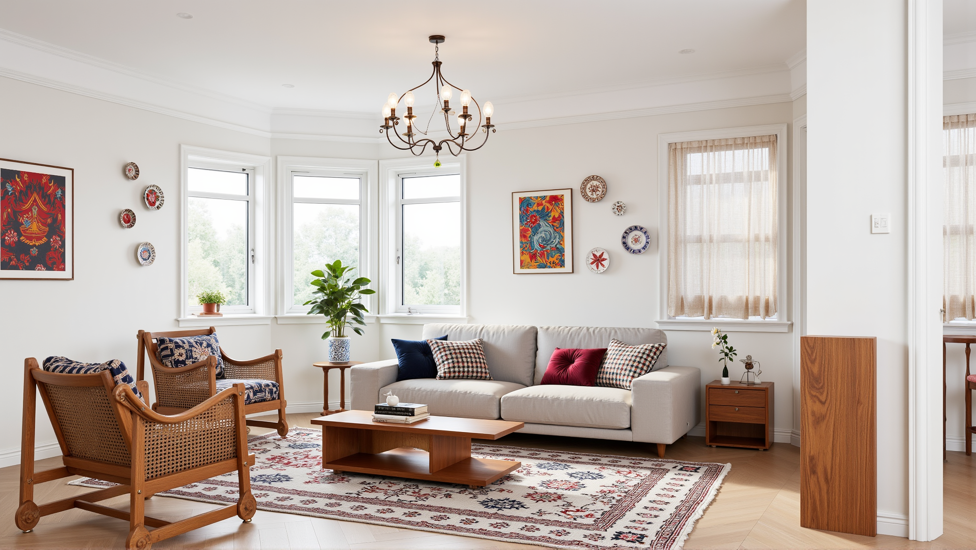 Light Living Room Woven Living room 2