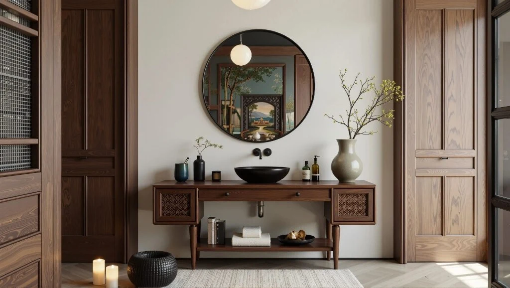 Wooden Charm: A Healing Realm of Elegant Bathroom bathroom