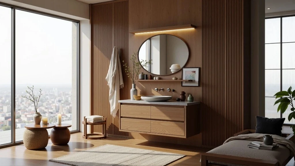 Leisurely Realm of Natural-Style Bathroom bathroom