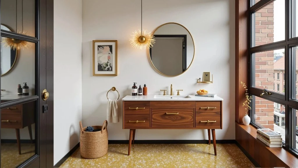 Vintage Light Luxury Bathroom bathroom