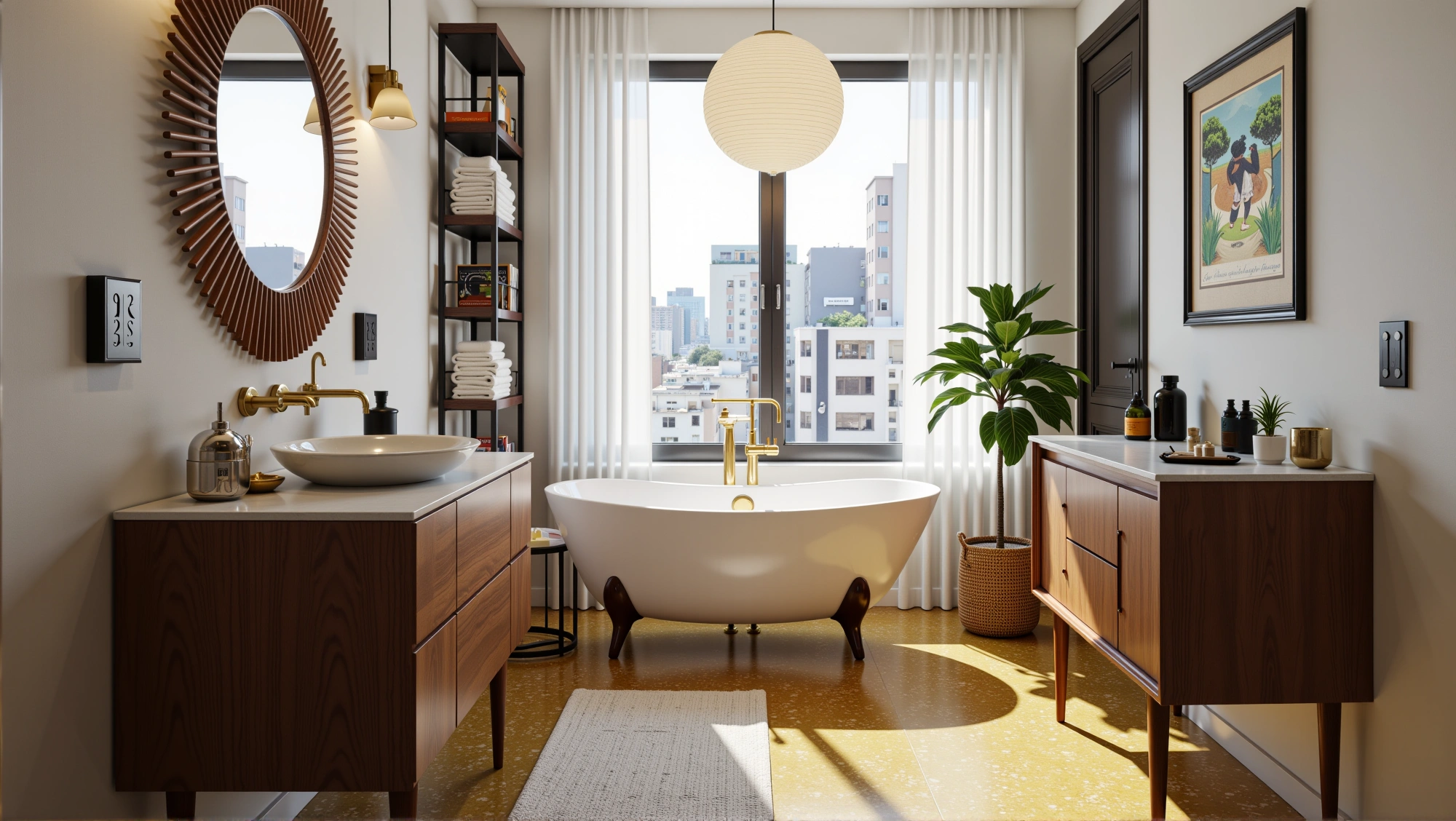 Vintage Light Luxury Bathroom Bathroom 3