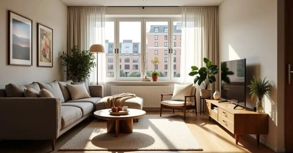 Cozy Livable Space in Nordic Natural Style