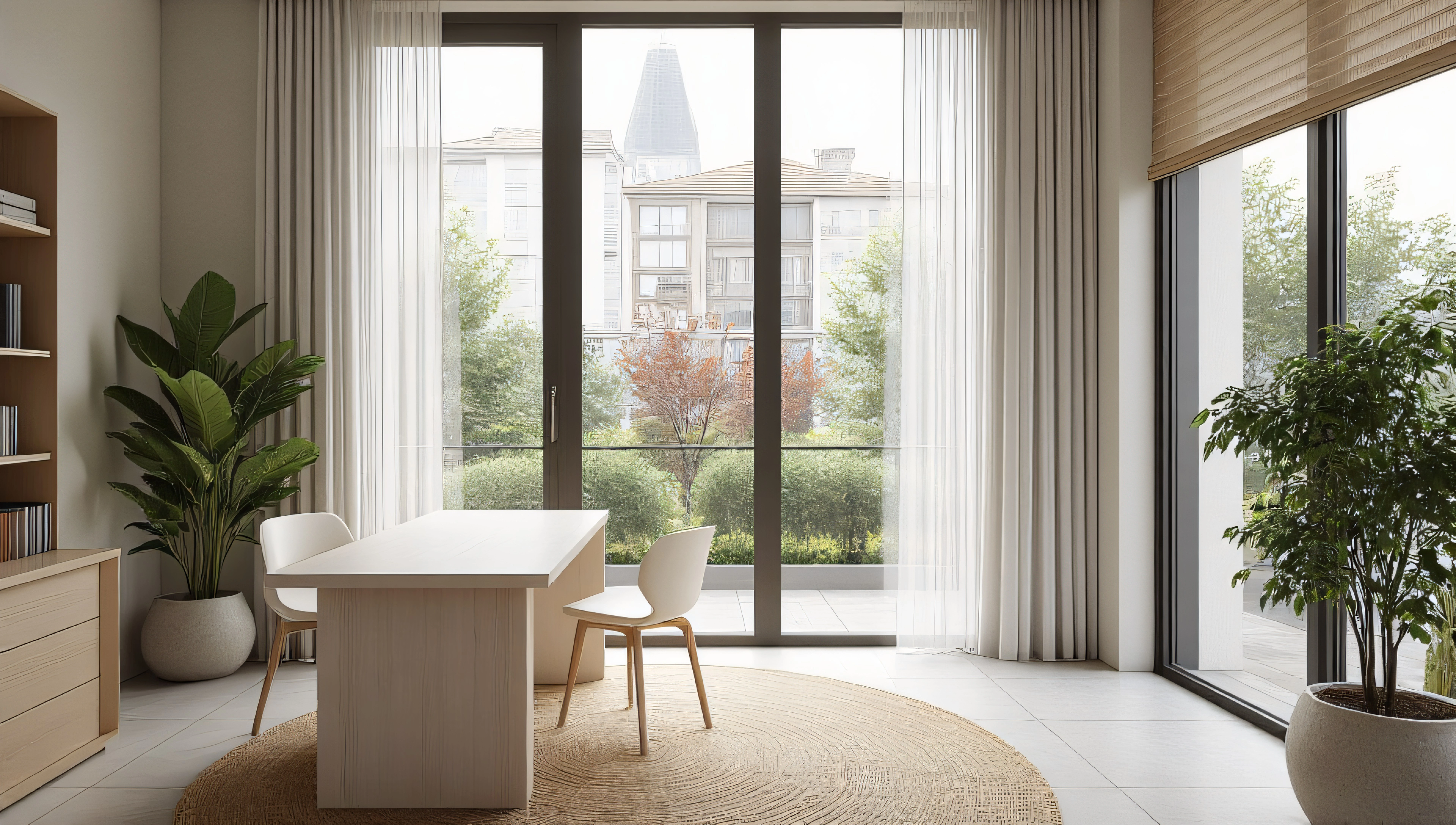 A Gentle Encounter Between Nature and Modernity Study room 2