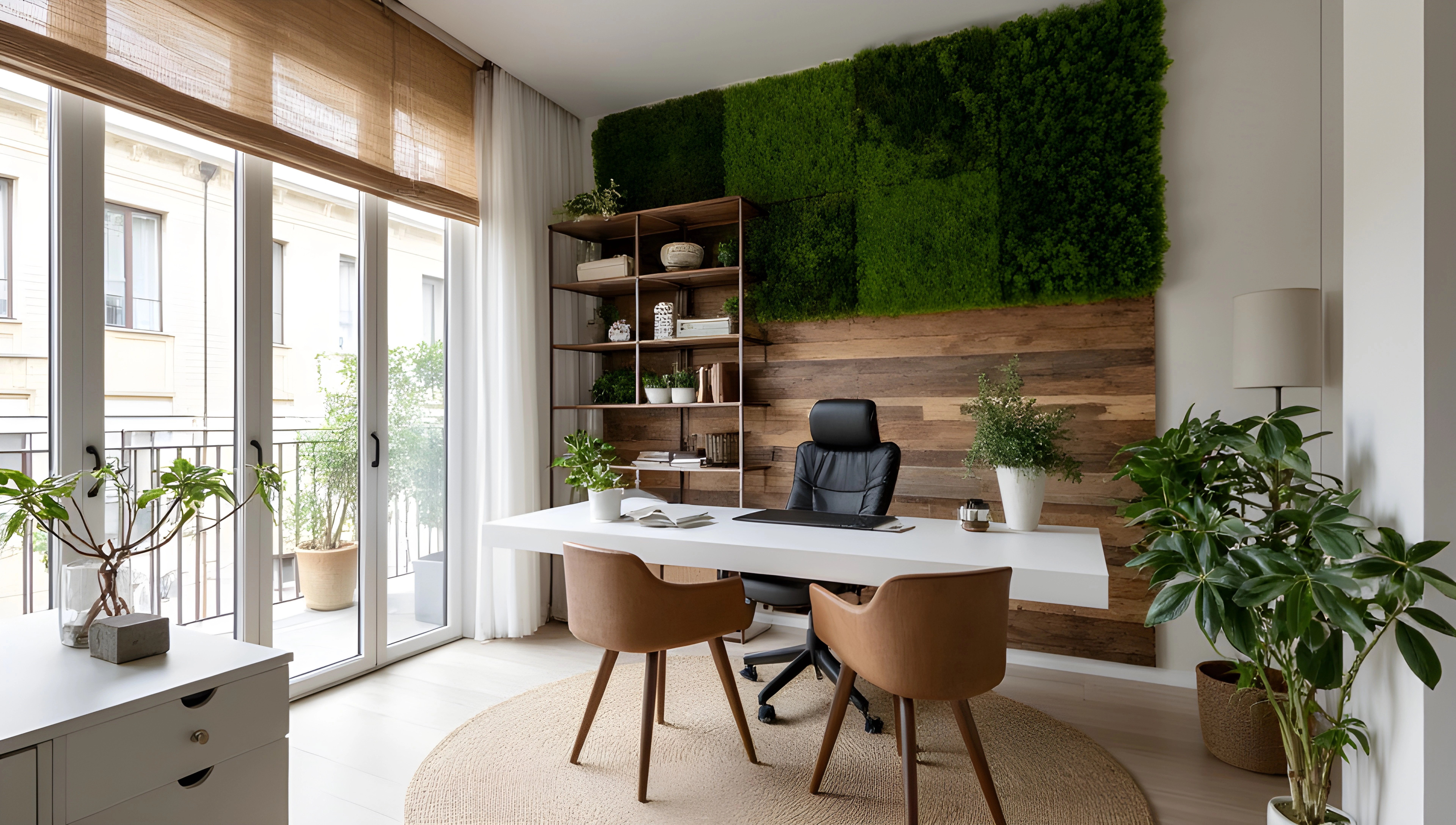 A Gentle Encounter Between Nature and Modernity Study room 4