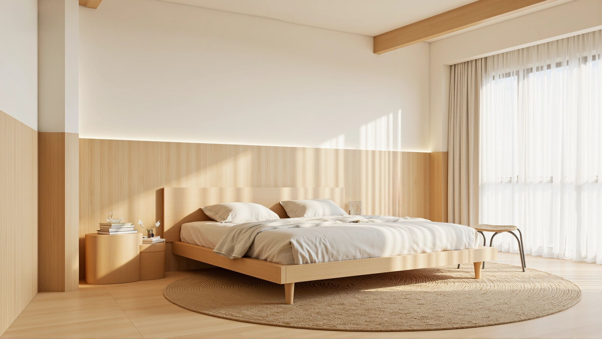 Light Wood Soft Glow Bedroom Bedroom 2