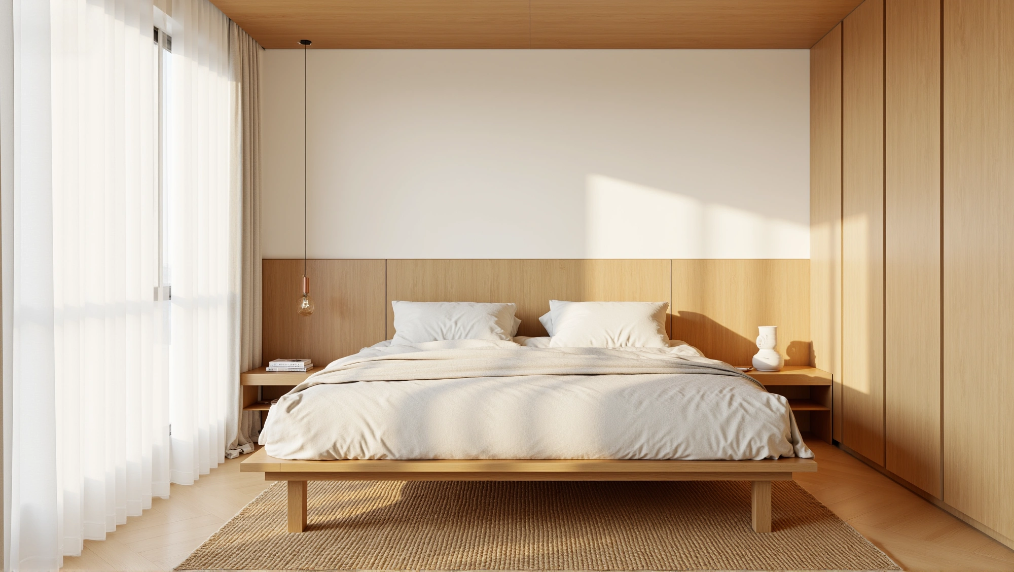 Light Wood Soft Glow Bedroom Bedroom 3