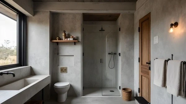 Gentle Narrative of Industrial Style bathroom