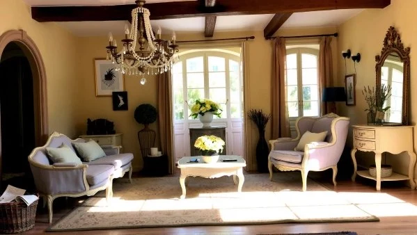 Romantic Retro Charm of Living Room