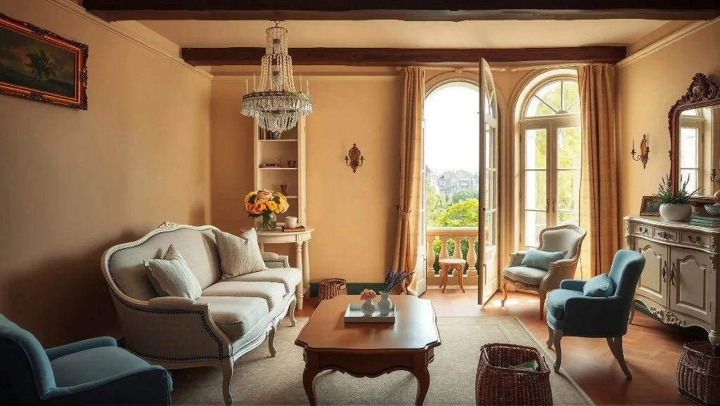 Romantic Retro Charm of Living Room living-room