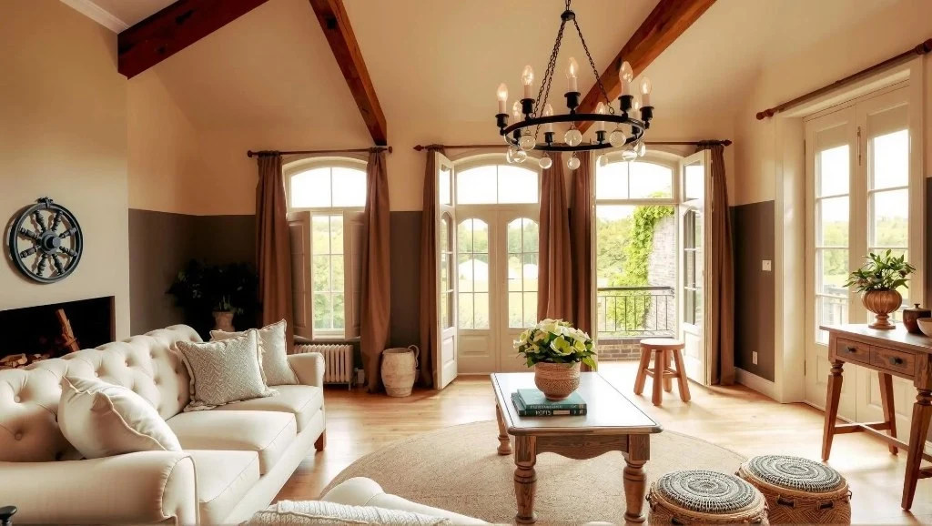 Retro American Country-Style Living Room Pastoral living-room