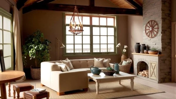 Retro American Country-Style Living Room Pastoral