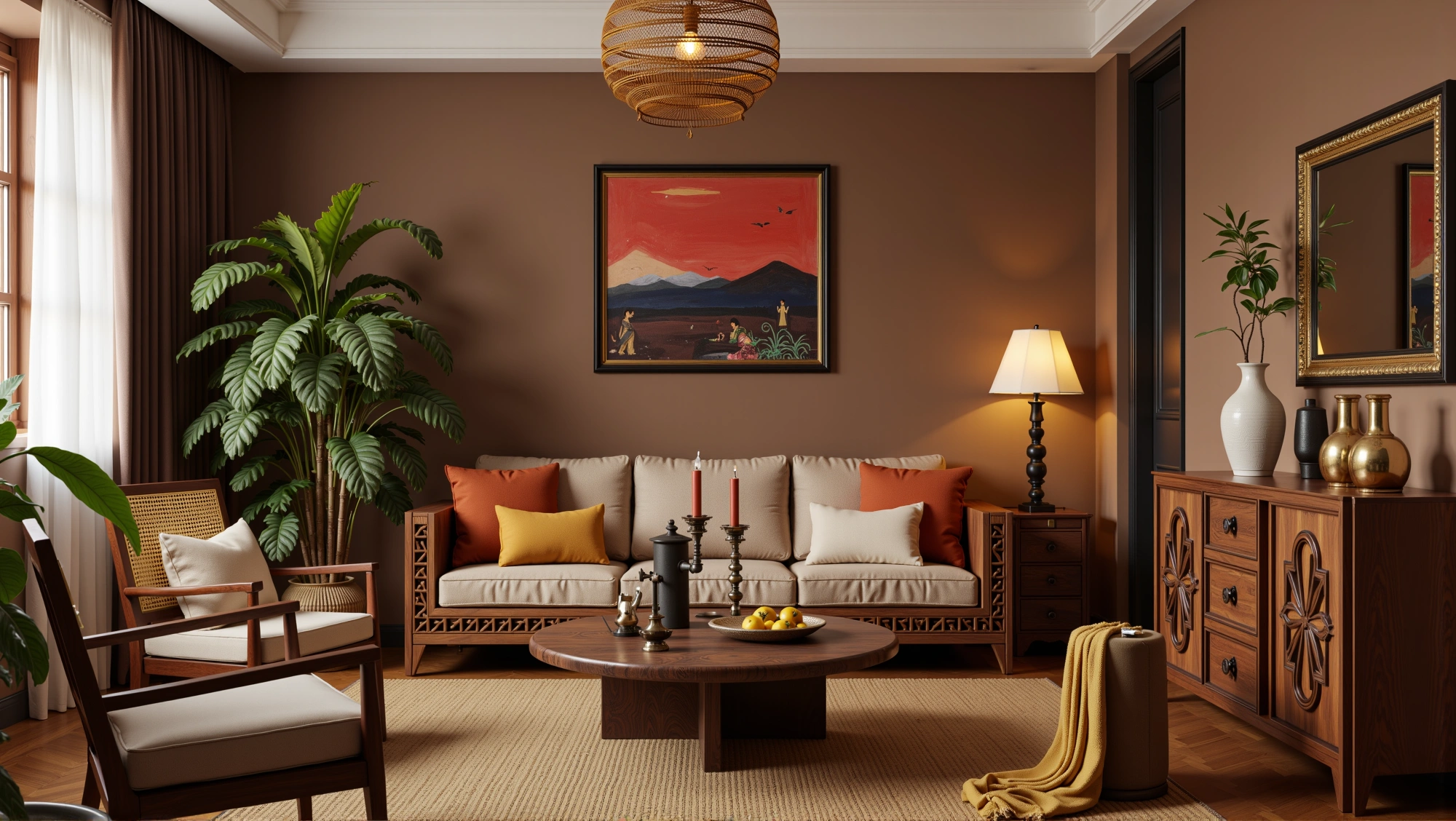 Retro Elegant Dwelling with Southeast Asian Style