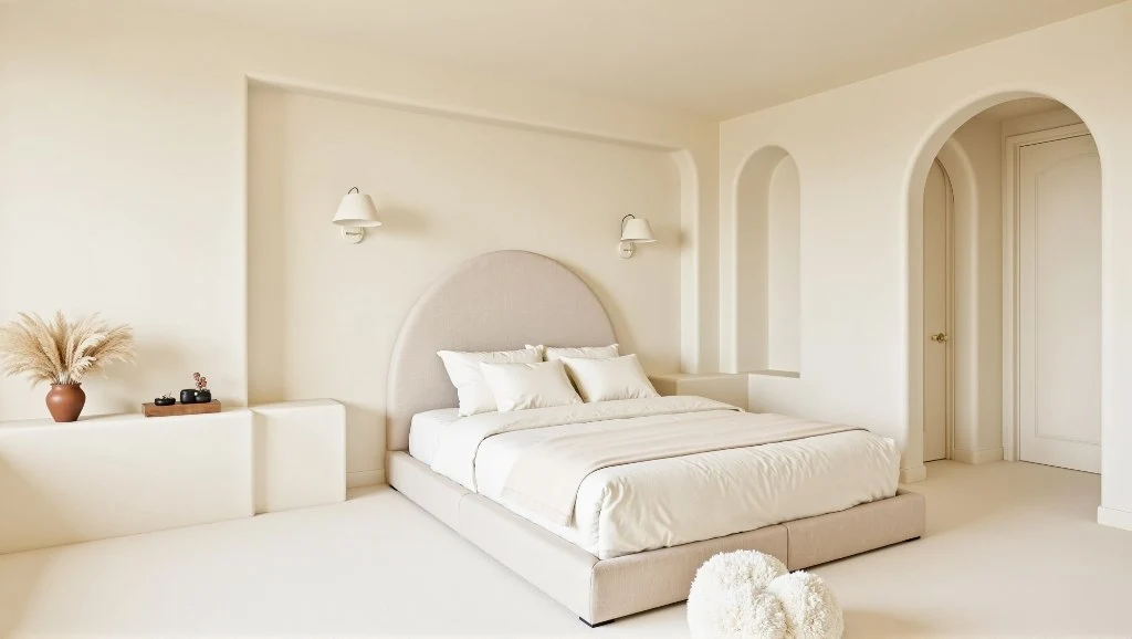 Cream Apricot’s Soft Arc Retreat Description