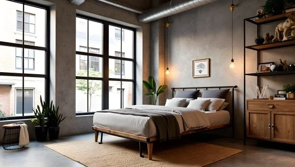 Industrial Bedrooms: Ruggedness and Warmth