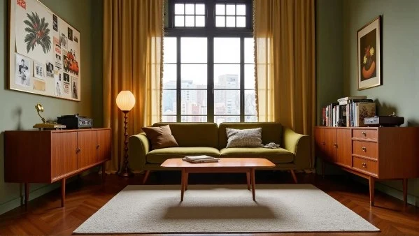 Retro Modern Mid-Century Artistic Dwelling