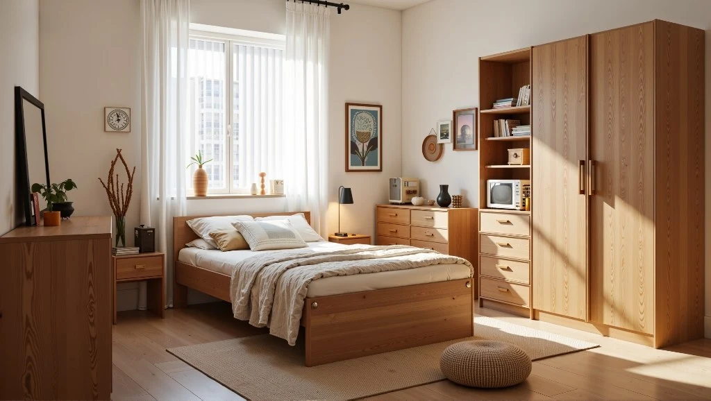 Warm Serenity Nordic Bedroom’s Cozy Daily Vibe bedroom